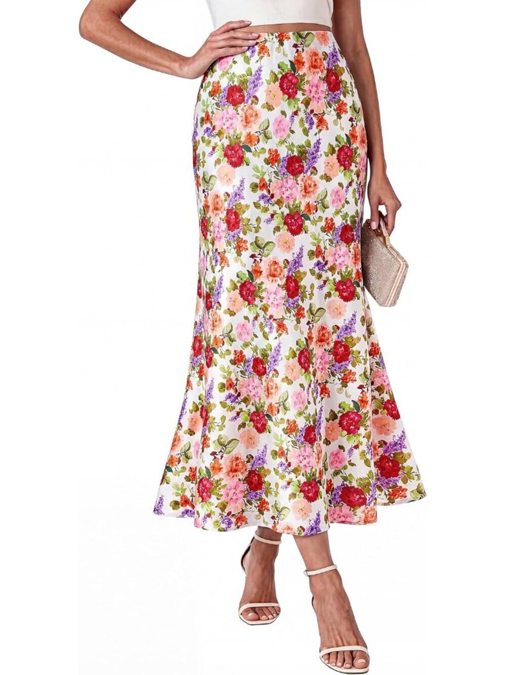 Maxi Skirts for Women 2026 Summer Spring Lightweight A Line High Waisted Wedding